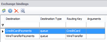 Direct exchange bindings