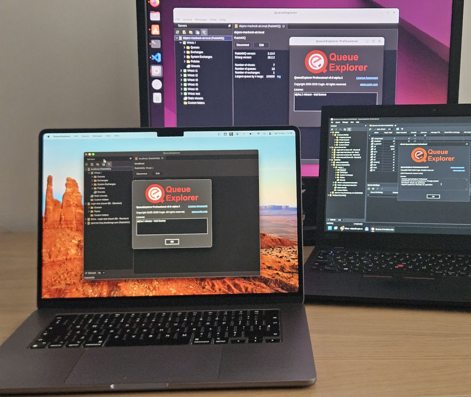 QueueExplorer now runs on Mac and Linux